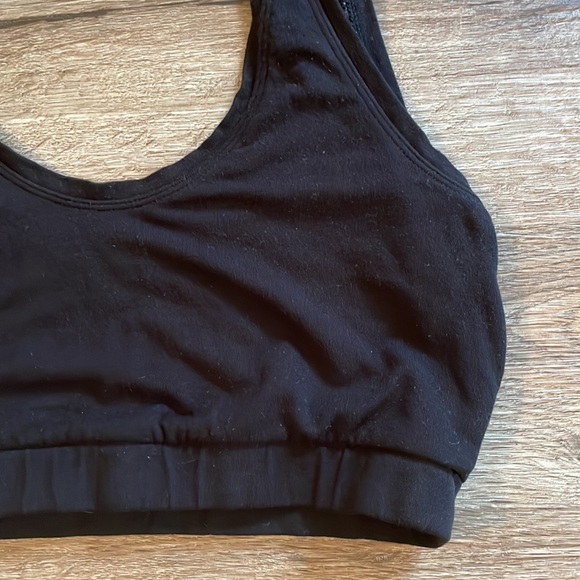 Nordstrom Black Thin Stretchy Loungewear Bralette - Picture 2 of 4